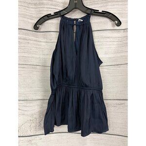 Old Navy Waist-Defined Halter Satin Blouse Size S